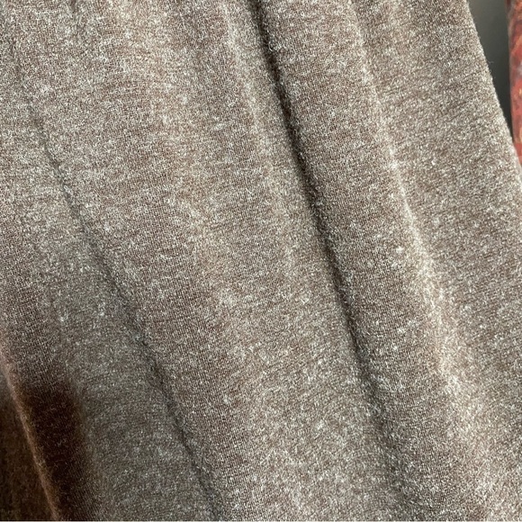 Theme Brown Embroidered Wool Blend Dress - Picture 6 of 6